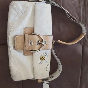 White Bee Coach Purse